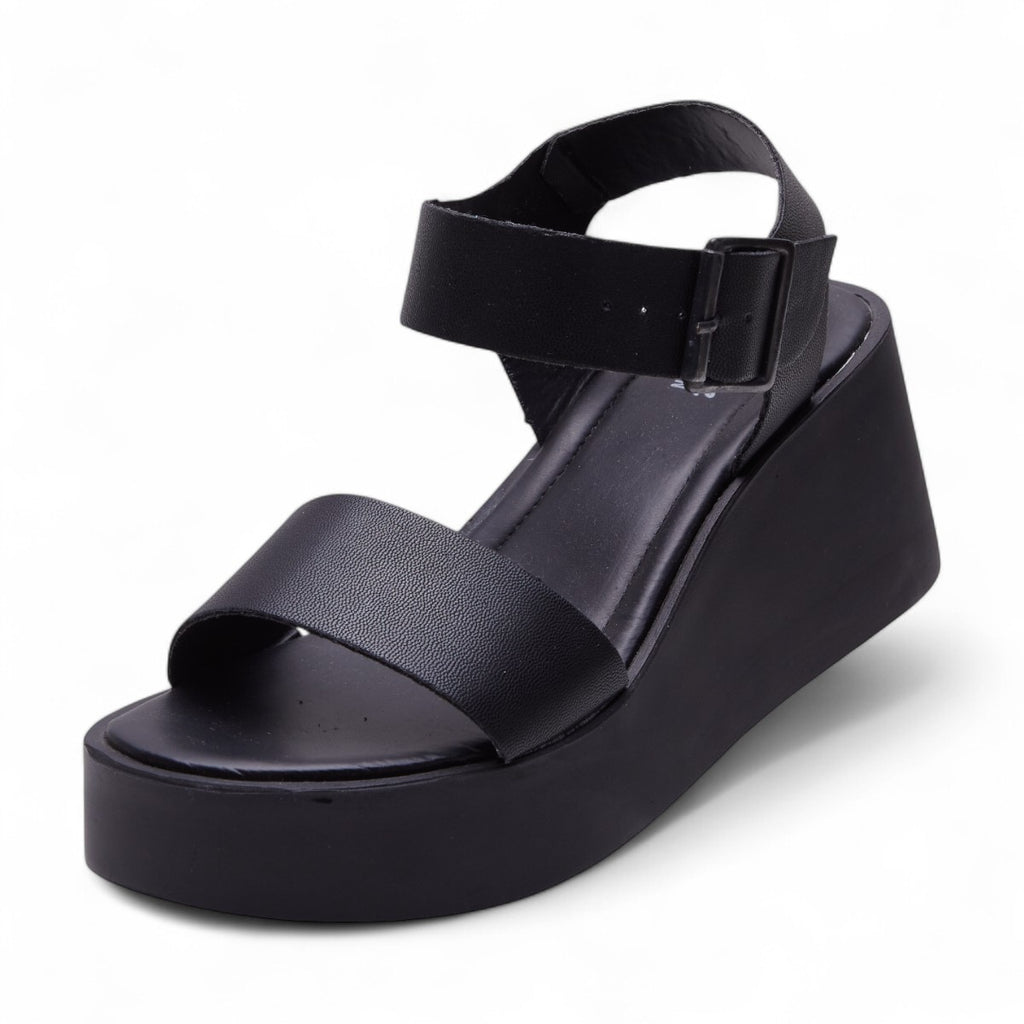 Sandalia de plataforma negra modelo 656416