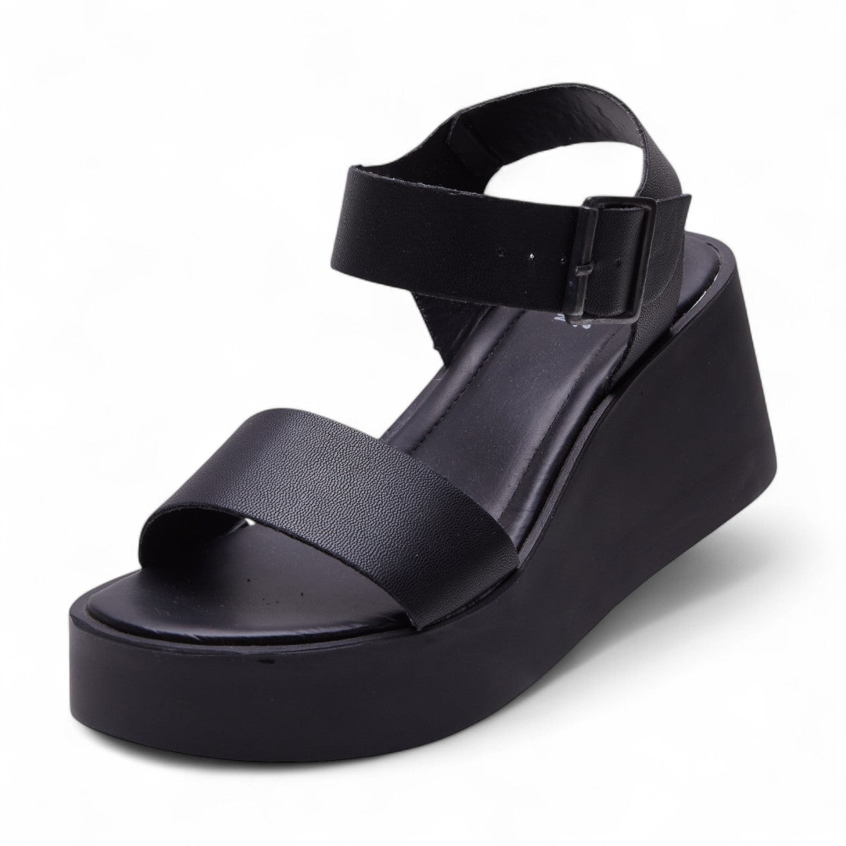 Sandalia de plataforma negra modelo 656416