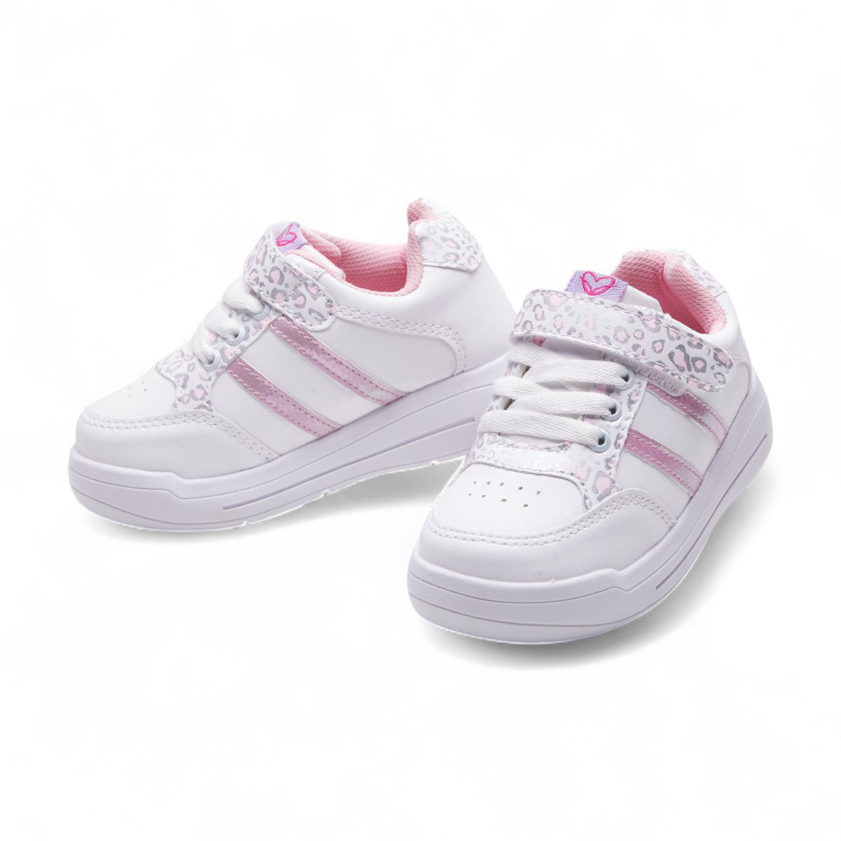 Tenis escolar blanco con rosa | Sneakers niña 2025