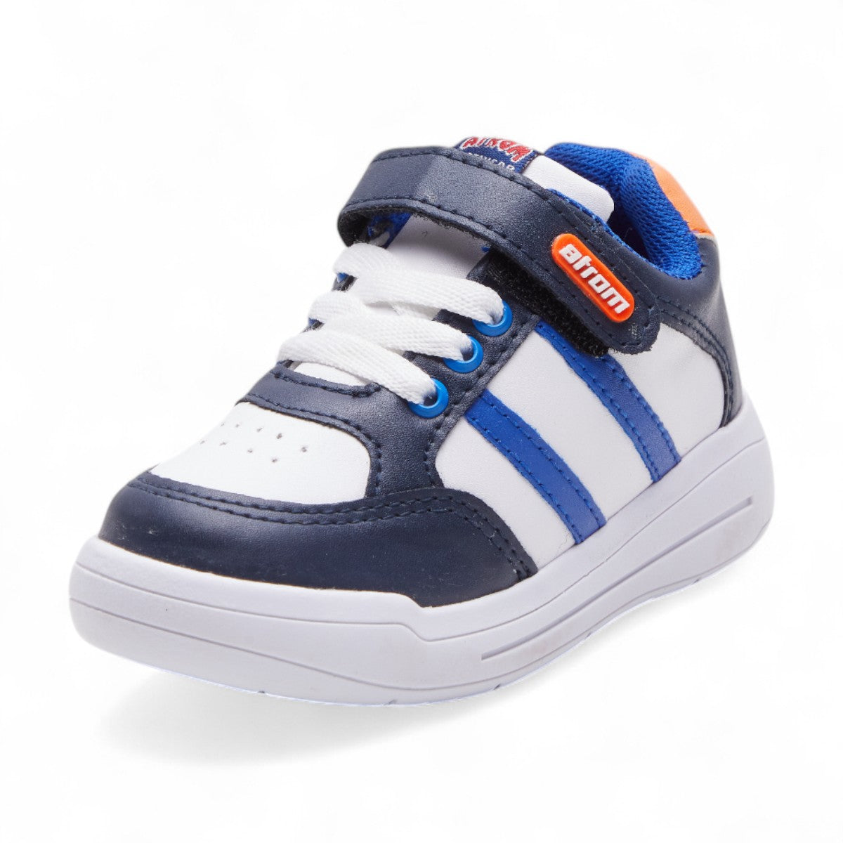 Tenis escolar azul marino con franjas azules | Sneakers niño 2025