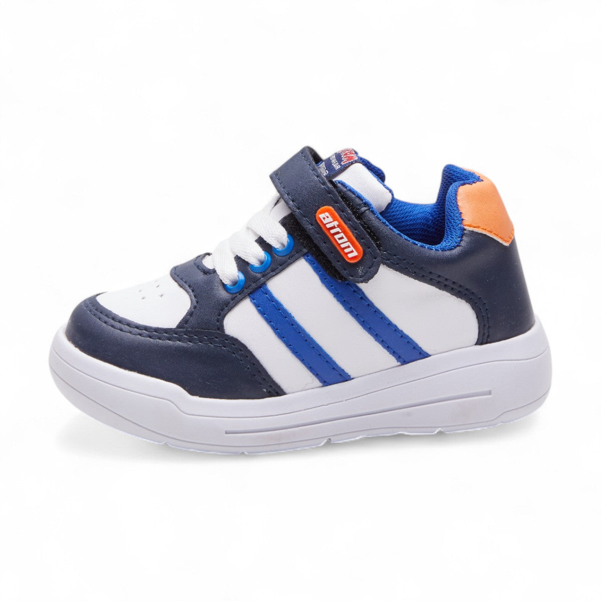 Tenis escolar azul marino con franjas azules | Sneakers niño 2025