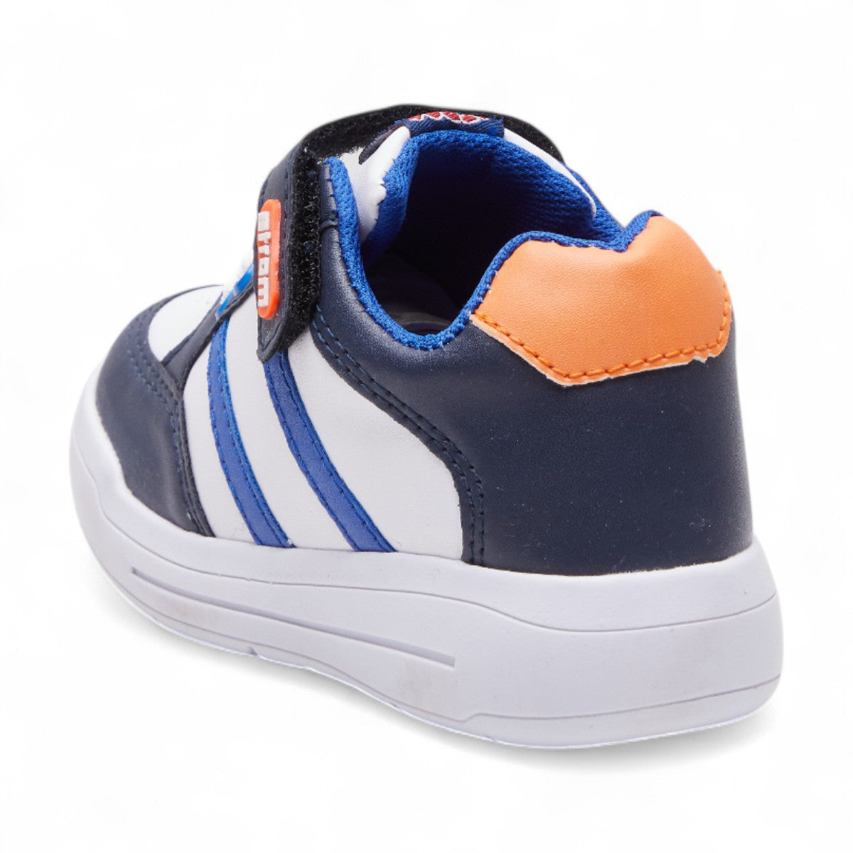 Tenis escolar azul marino con franjas azules | Sneakers niño 2025