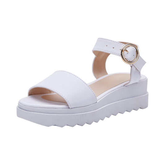 Sandalia Niña Plana Color Blanco dv2925