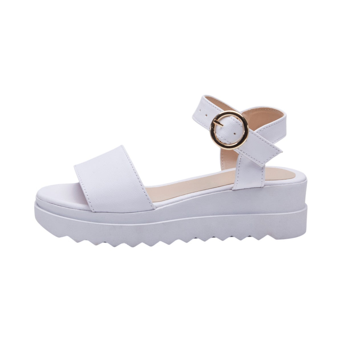 Sandalia Niña Plana Color Blanco dv2925