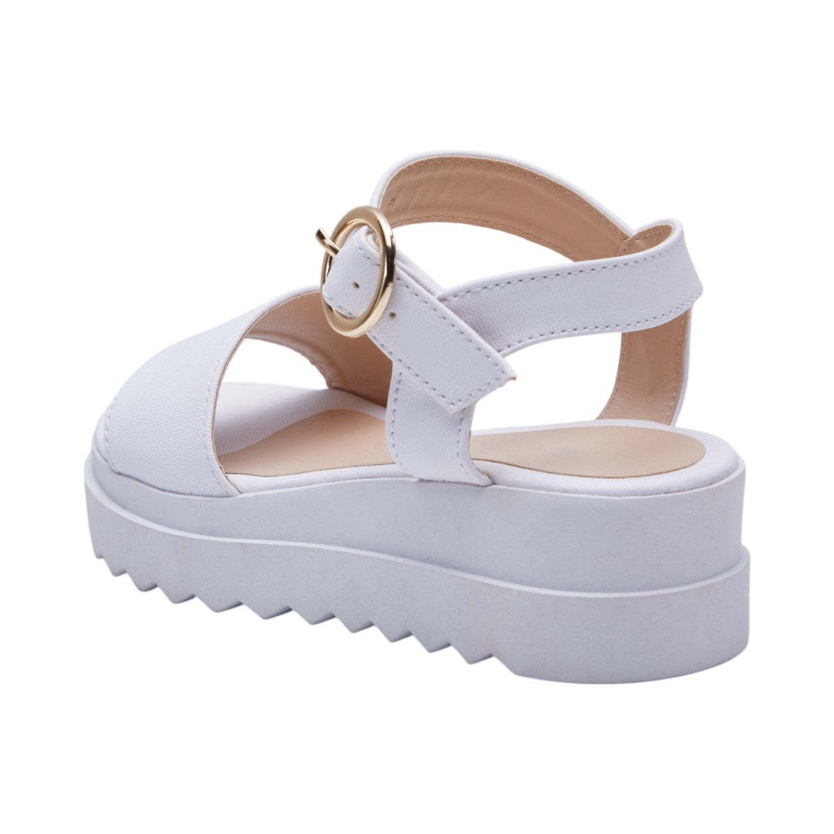 Sandalia Niña Plana Color Blanco dv2925