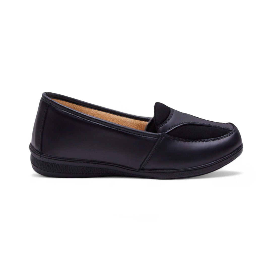 Zapato Negro Mujer Confort Piel dv2925