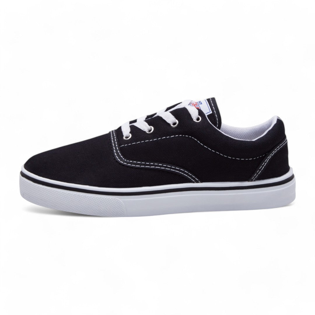 Tenis Unisex Negro Textil con Costuras dv2925