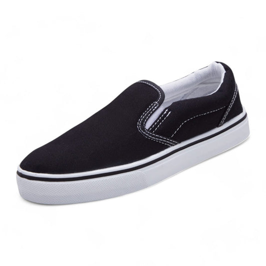 Tenis Unisex Negro Sin Agujetas dv2925