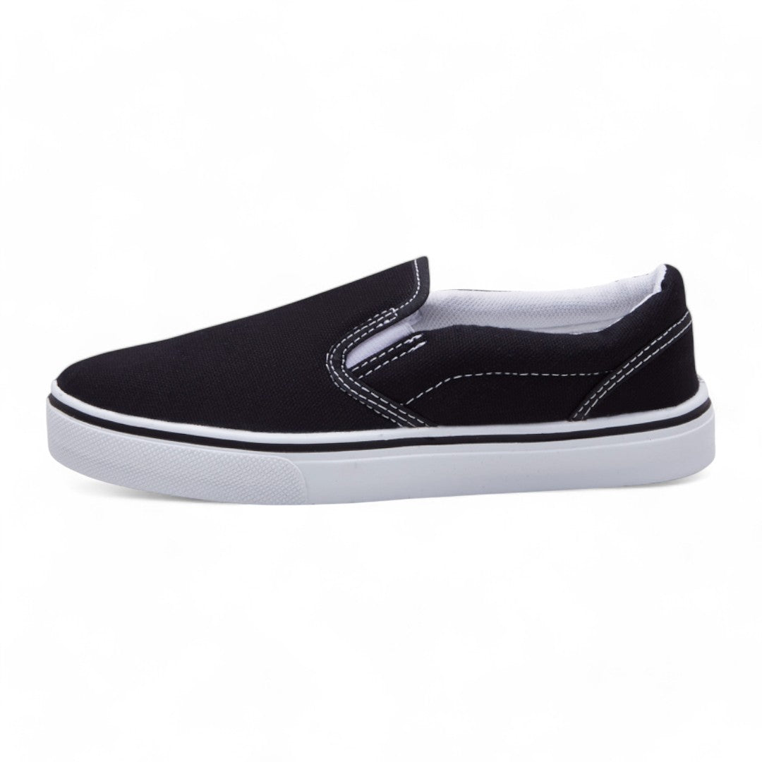 Tenis Unisex Negro Sin Agujetas dv2925