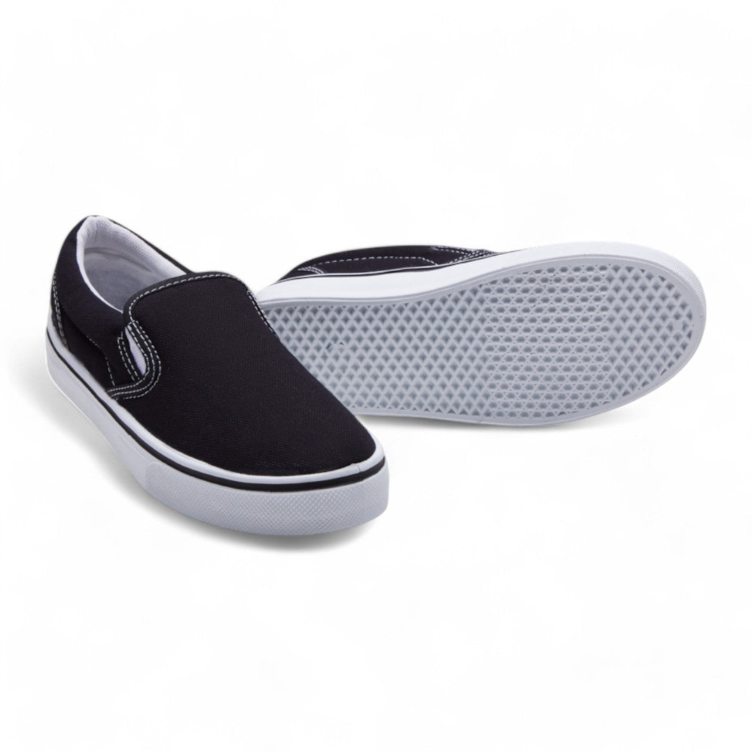 Tenis Unisex Negro Sin Agujetas dv2925