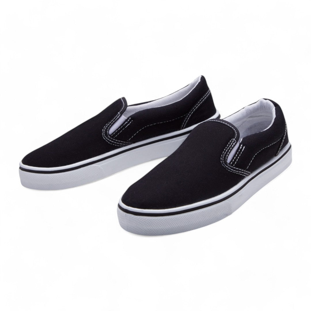 Tenis Unisex Negro Sin Agujetas dv2925