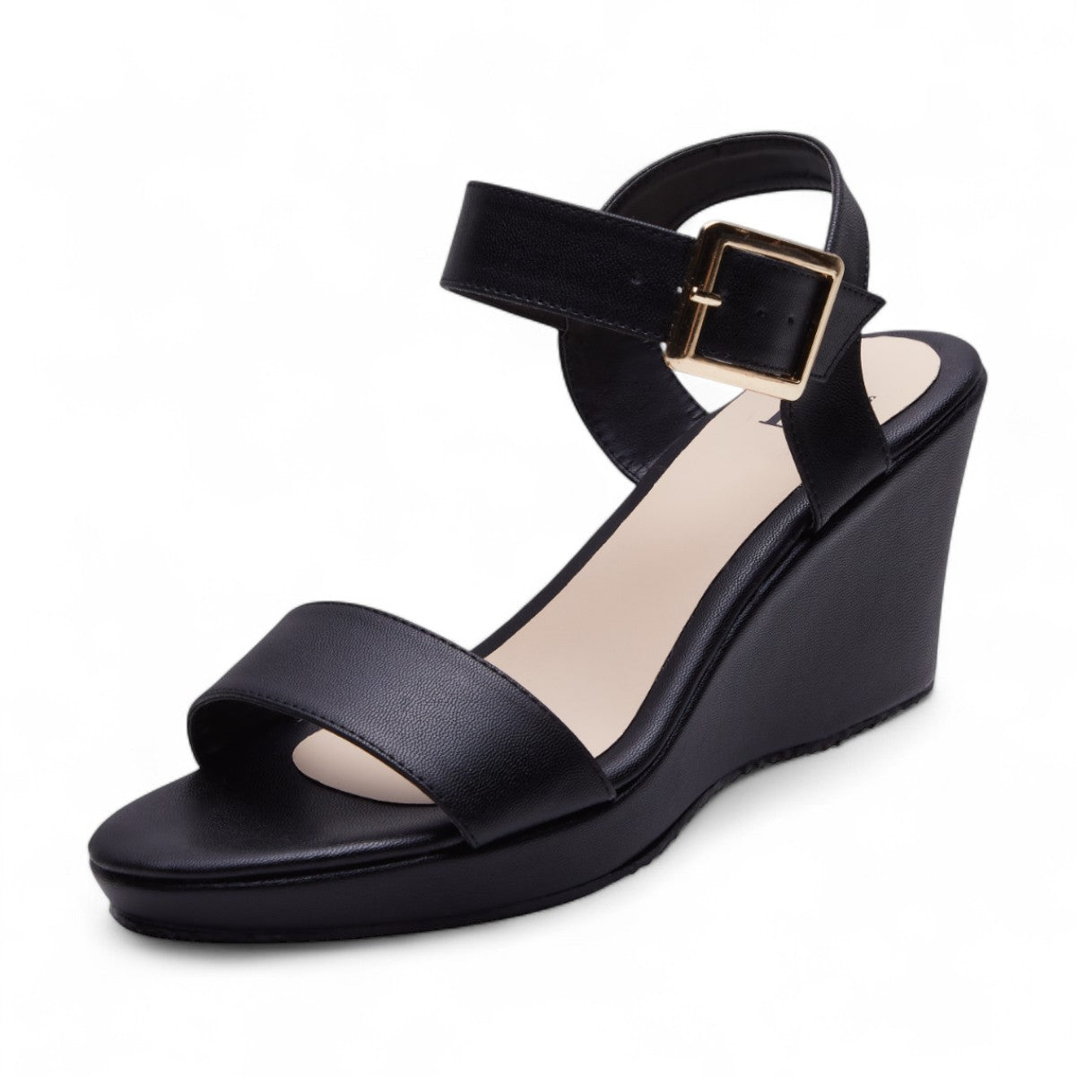 Sandalia de plataforma negro modelo O655822