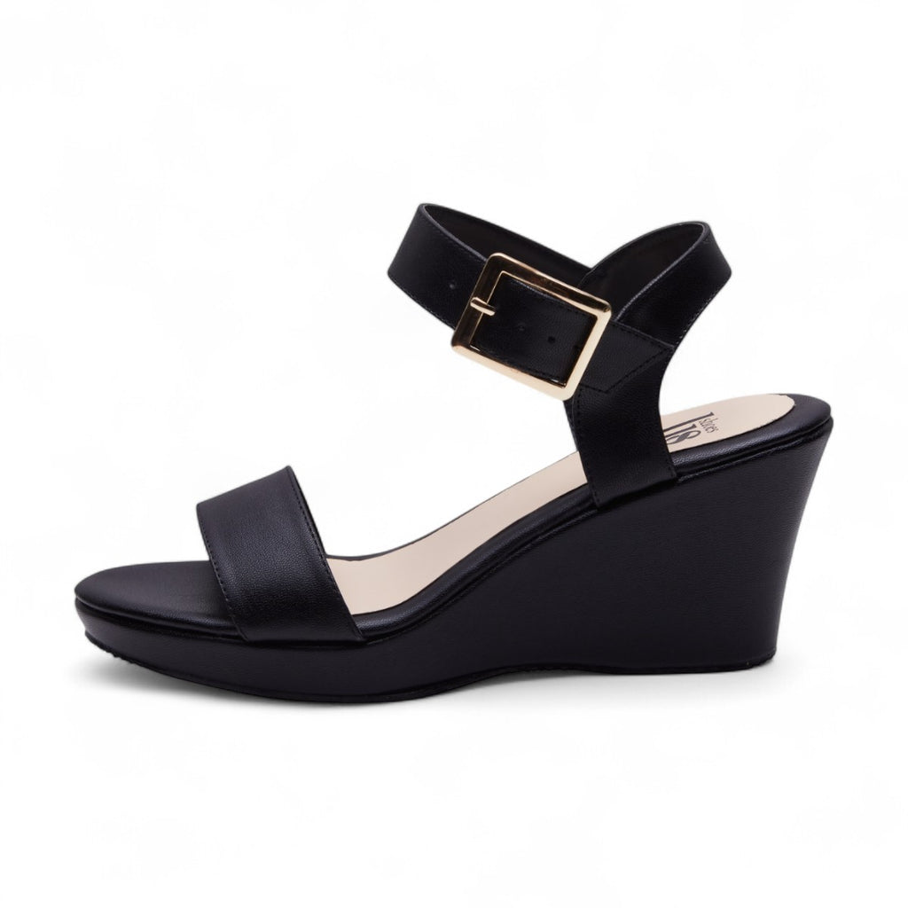 Sandalia de plataforma negro modelo O655822