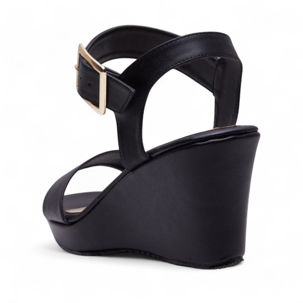 Sandalia de plataforma negro modelo O655822