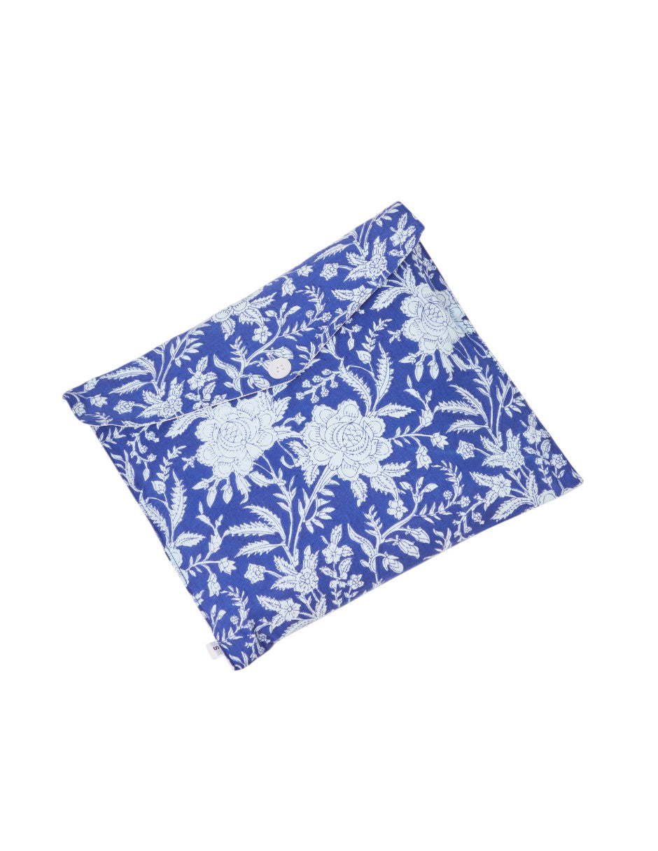 Pijama Algodón Camisa y Pantalón Mujer Estampado Monocromático Azul dv2925