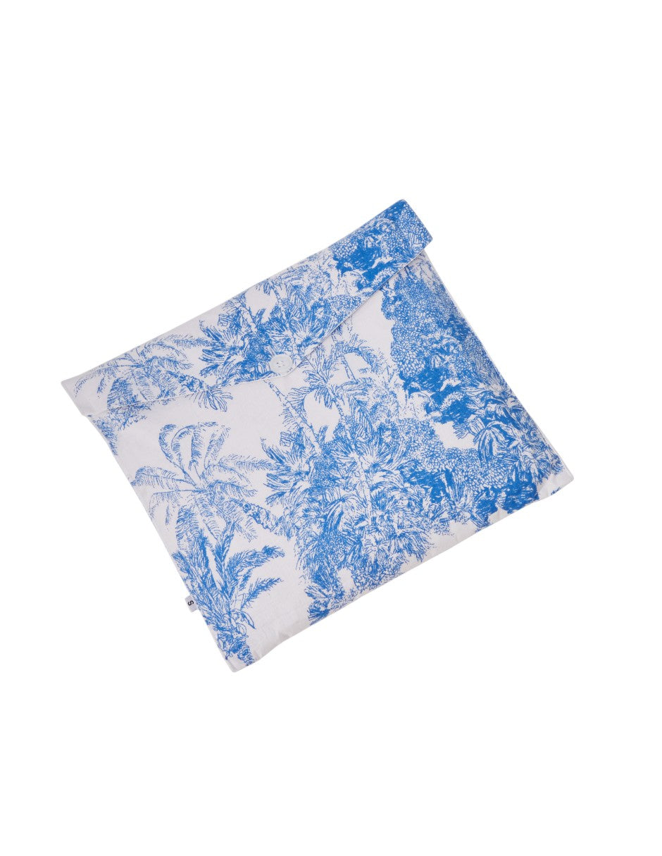 Pijama Algodón Camisa y Pantalón Mujer Estampado Azul dv2925