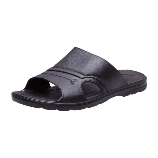 Sandalia de plástico para hombre en color negro con punta abierta dv2925