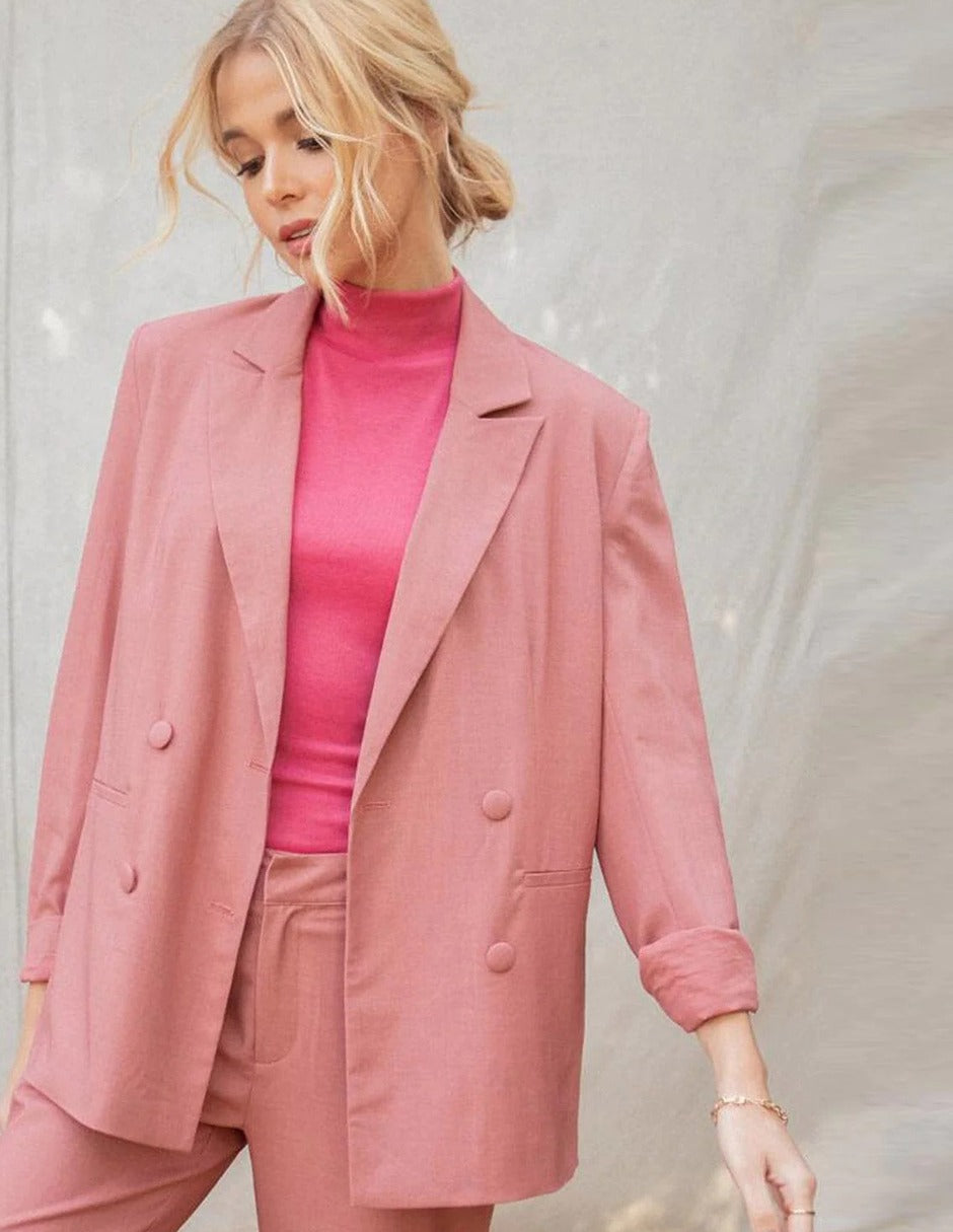 Saco Rosa de Lino