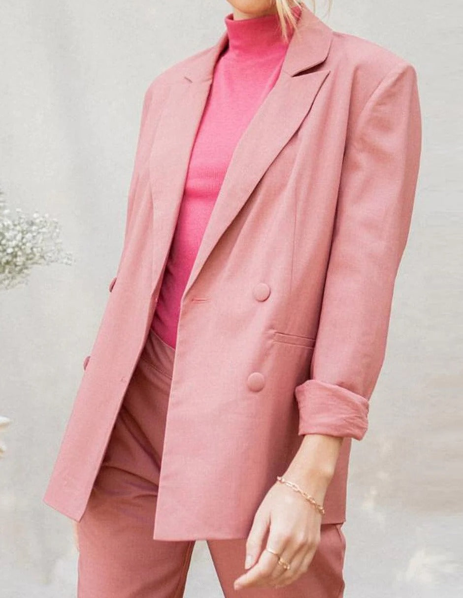 Saco Rosa de Lino